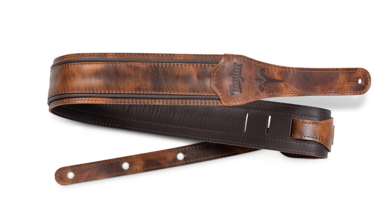 Taylor Fountain Strap, Leather, 2.5", Weathered Brown