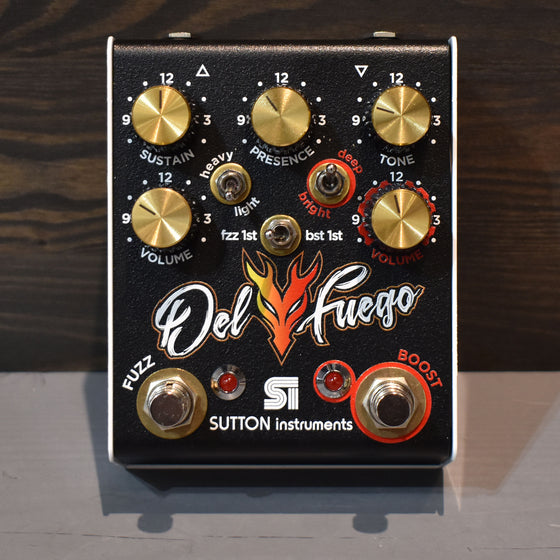 Sutton Instruments Del Fuego Fuzz & Boost Pedal