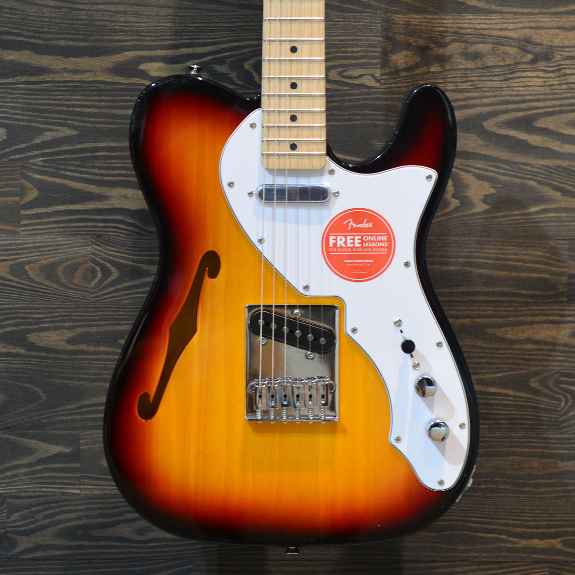 Squier Affinity Telecaster Thinline 3 Tone Sunburst Electric Guitar