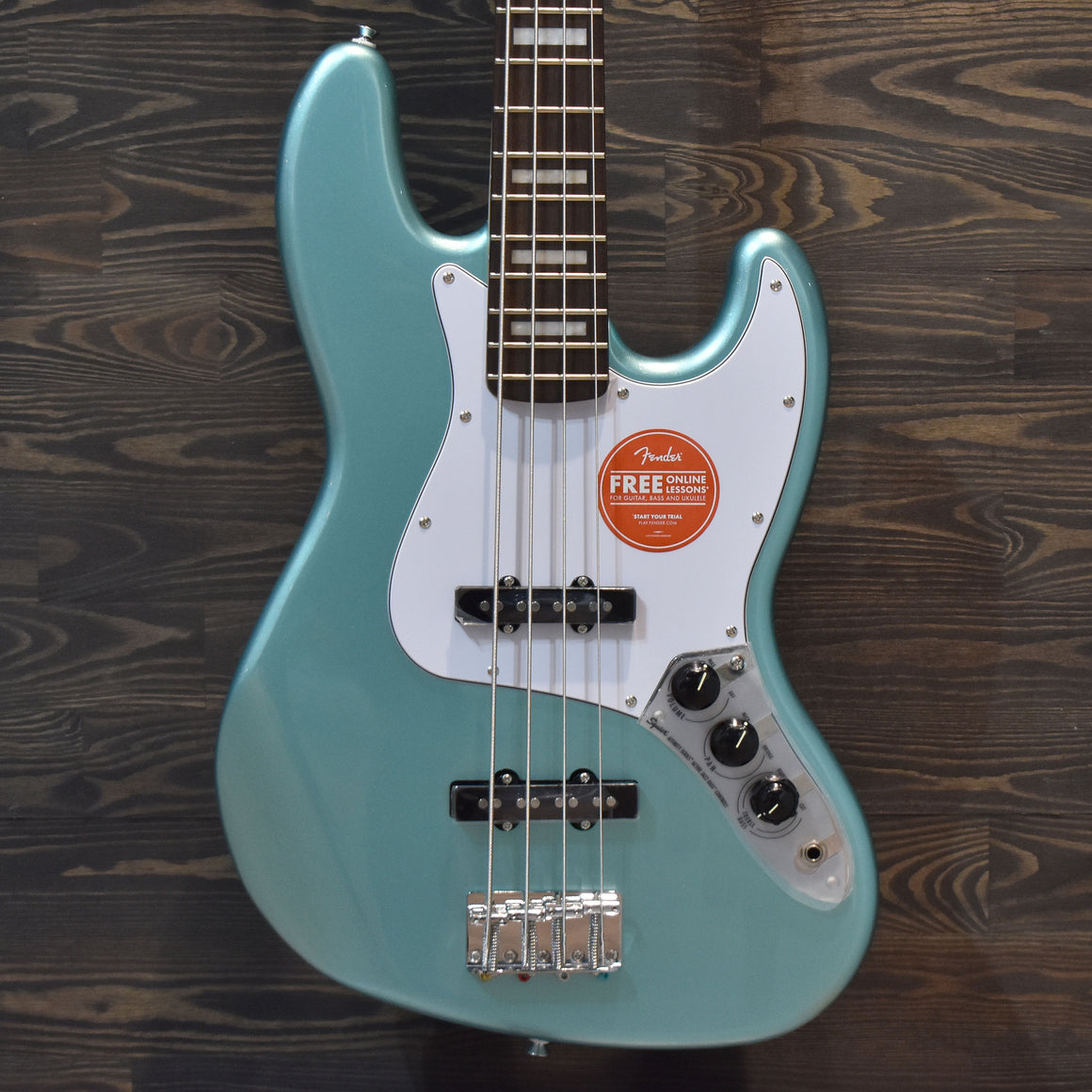 Squier Affinity Active Jazz Electric Bass Mystic Sea Foam Green