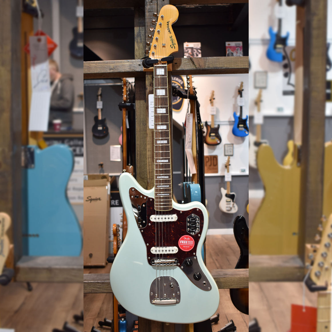 Squier Classic Vibe 70s Jaguar Electric Guitar Surf Green