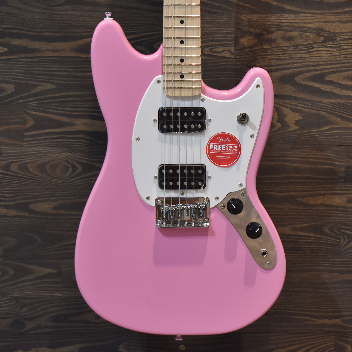 Squier Sonic Mustang HH Electric Guitar Flash Pink