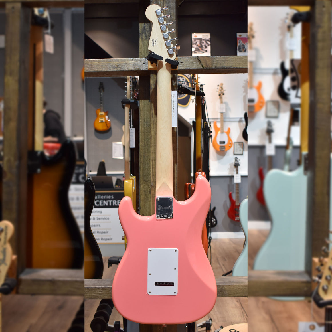 Squier Sonic Stratocaster HSS Tahitian Coral Electric Guitar