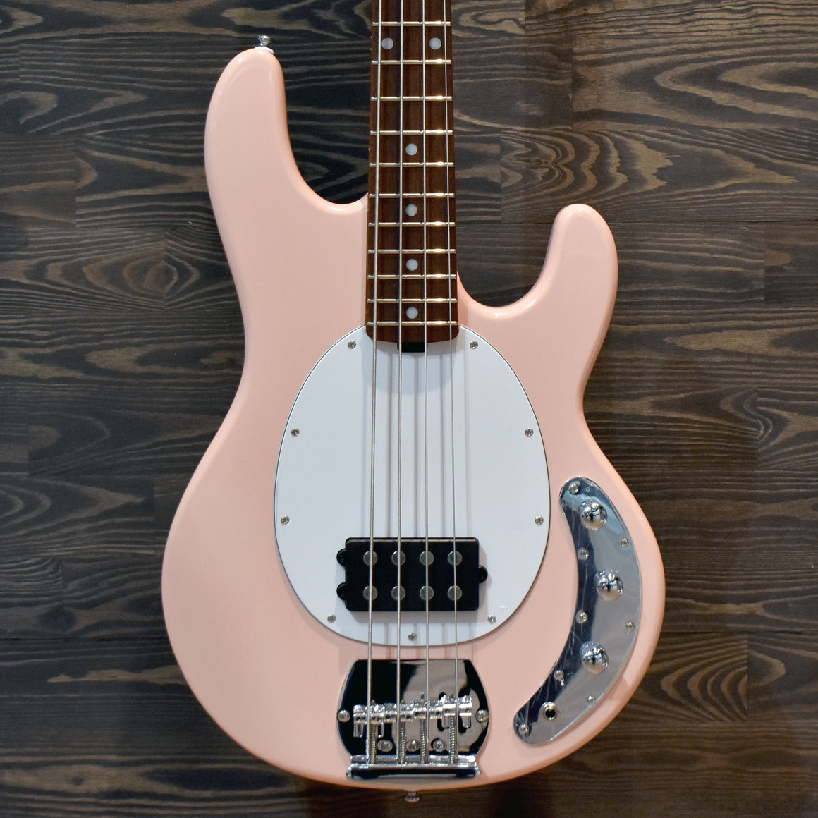 Sterling By MusicMan SRAY 4 Pueblo Pink Electric Bass Guitar