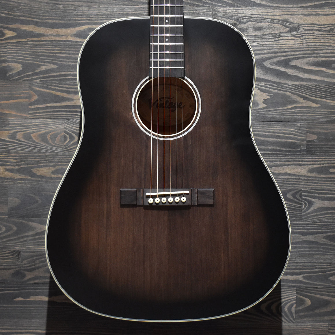 Vintage Historic Series Dreadnought Acoustic Guitar Aged Finish