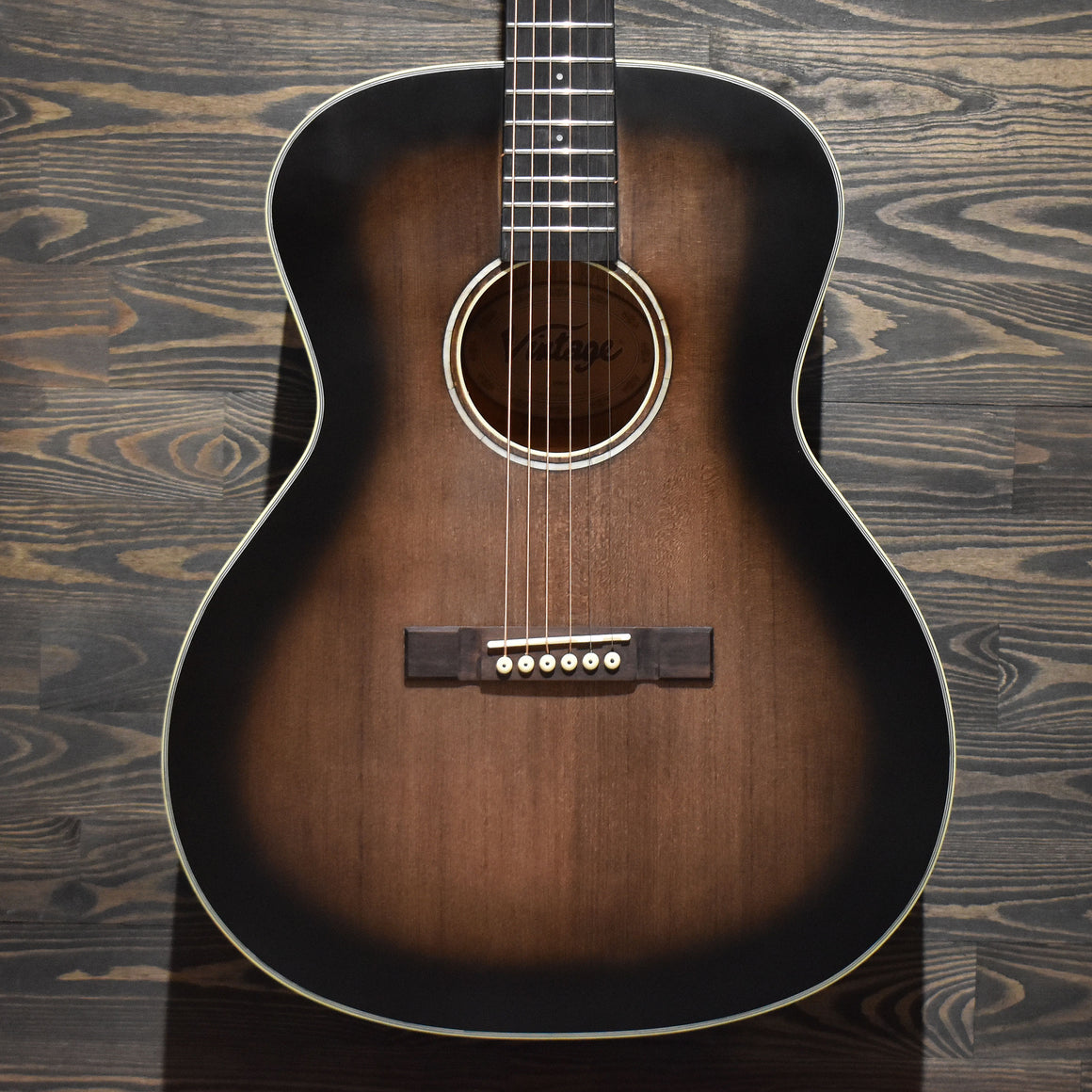 Vintage Historic Series OM Acoustic Guitar Aged Finish