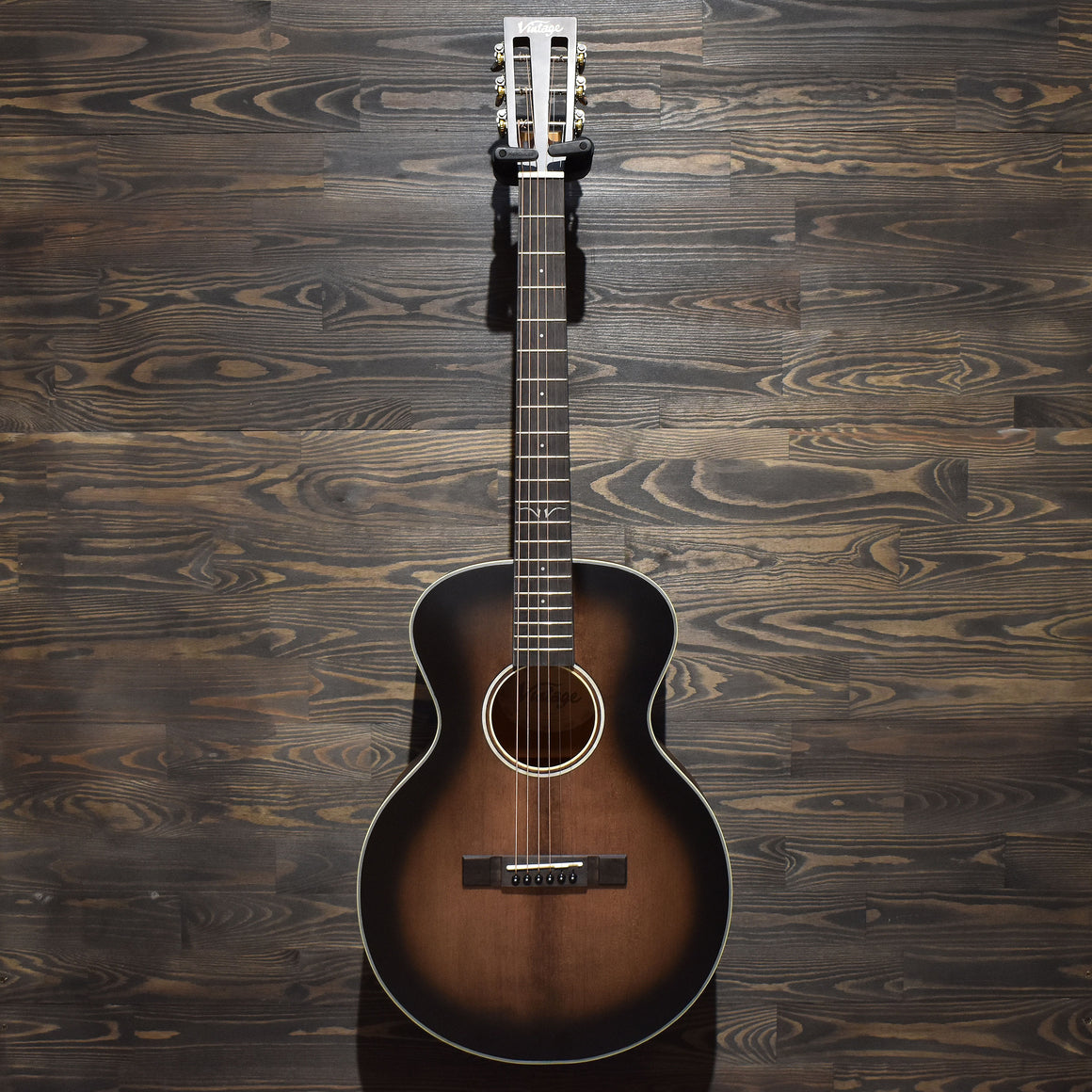 Vintage Historic Series Parlor Acoustic Guitar Aged Finish