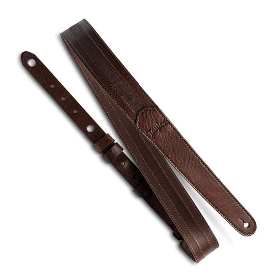 Taylor Guitar Strap Slim Leather 1.5" - Chocolate Brown