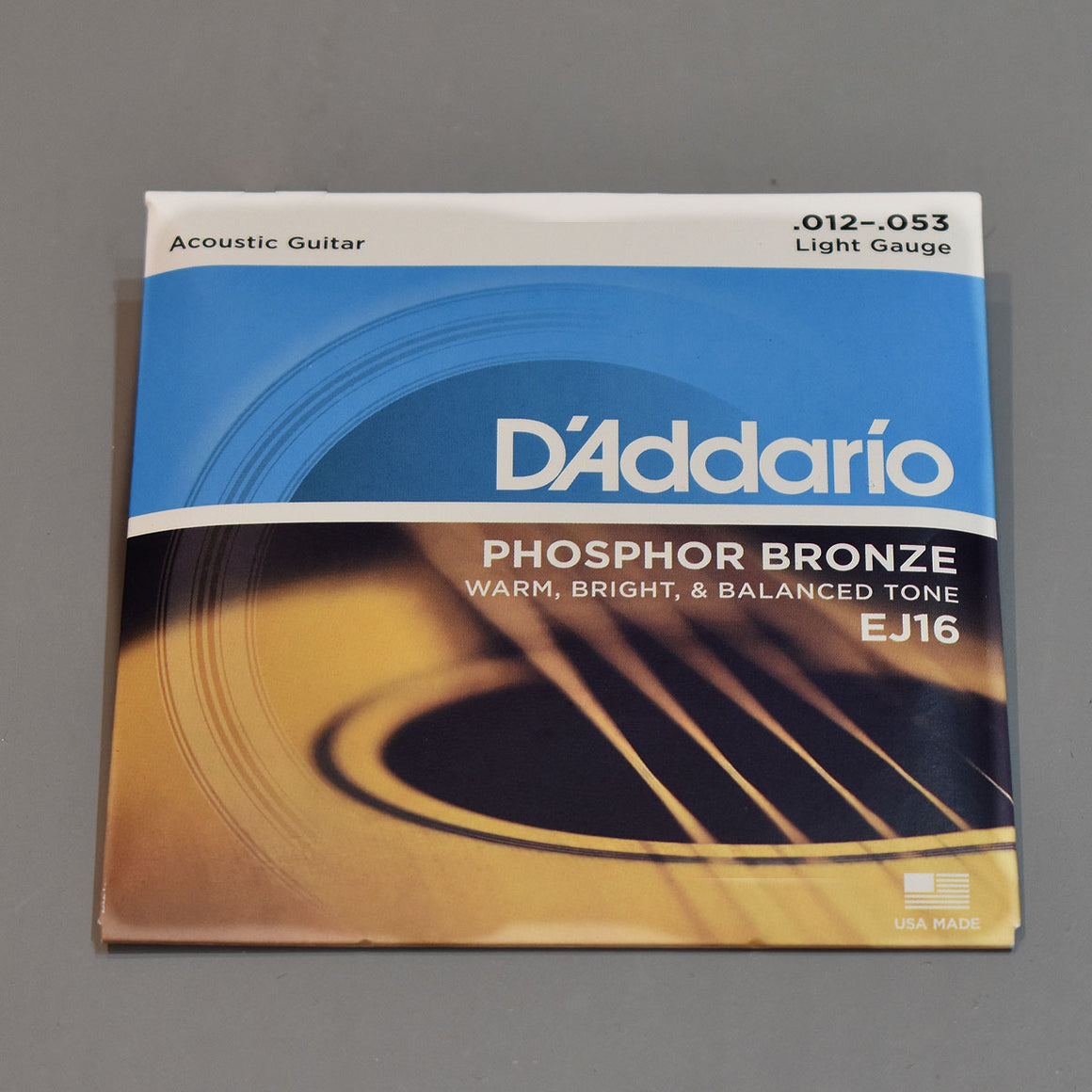 D'Addario EJ16 12-53 Light Phosphor Bronze Acoustic Guitar Strings
