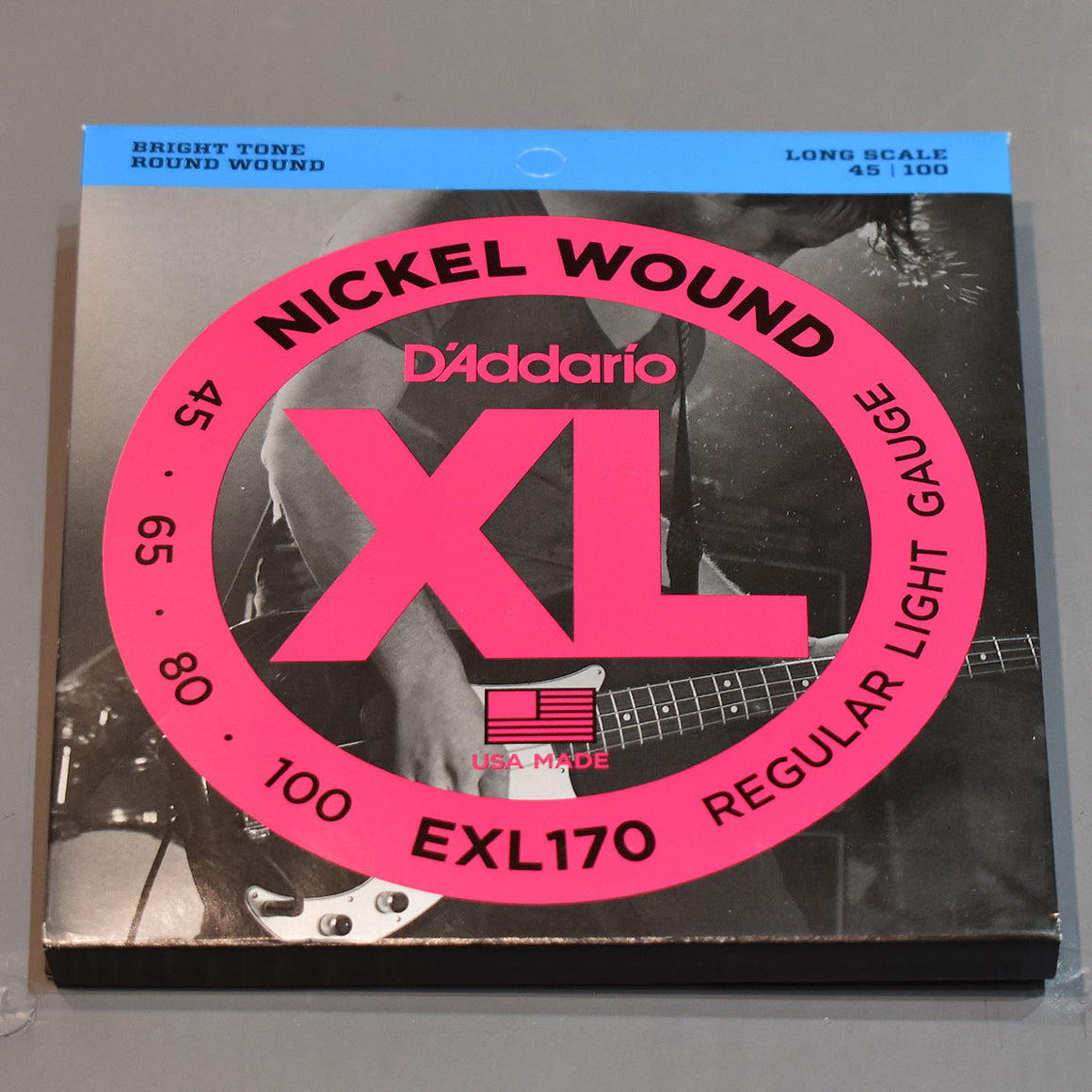 D'Addario EXL170 45-100 Regular Light Bass Guitar Strings - Long Scale