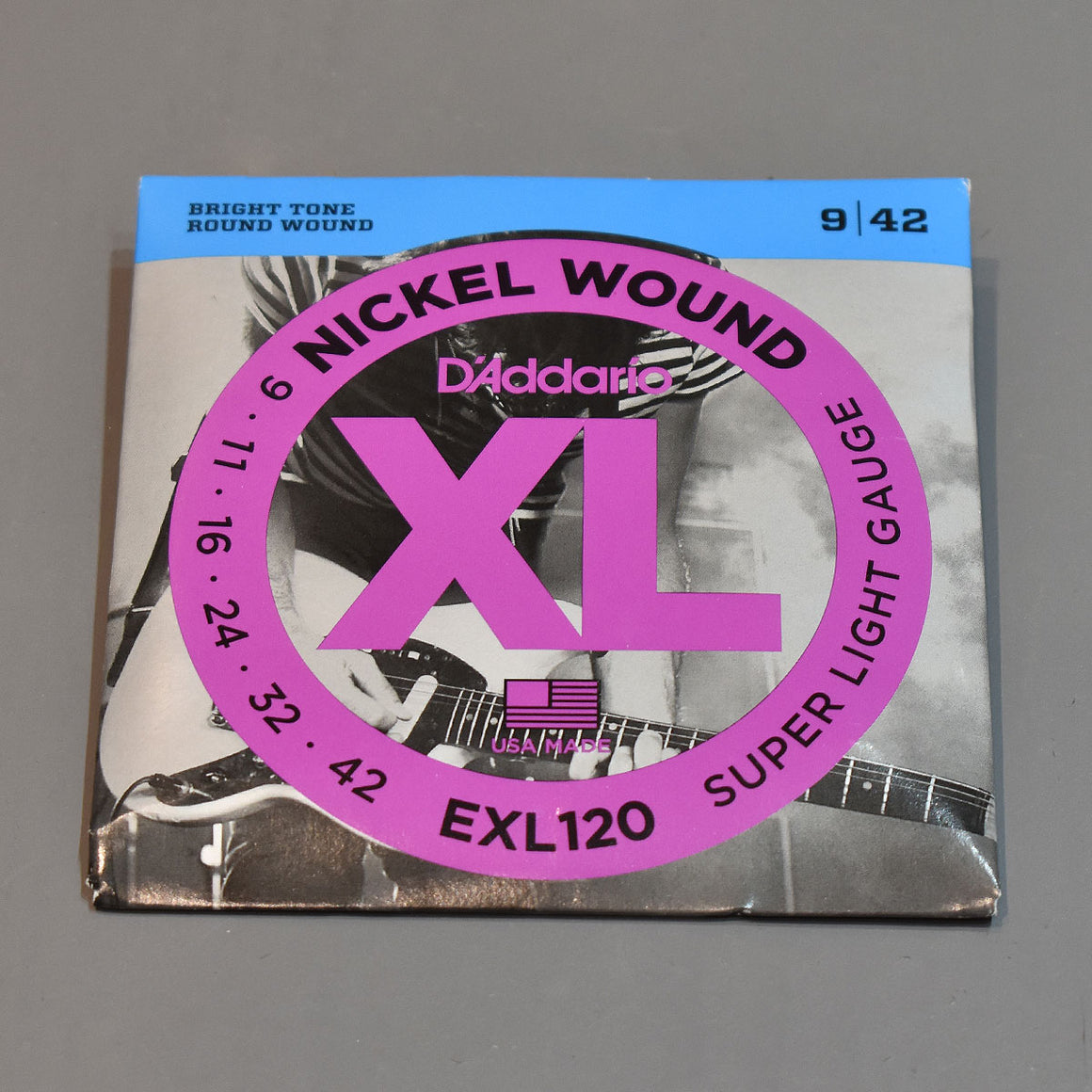 D'Addario EXL120 9-42 Super Light Nickel Wound Electric Guitar Strings