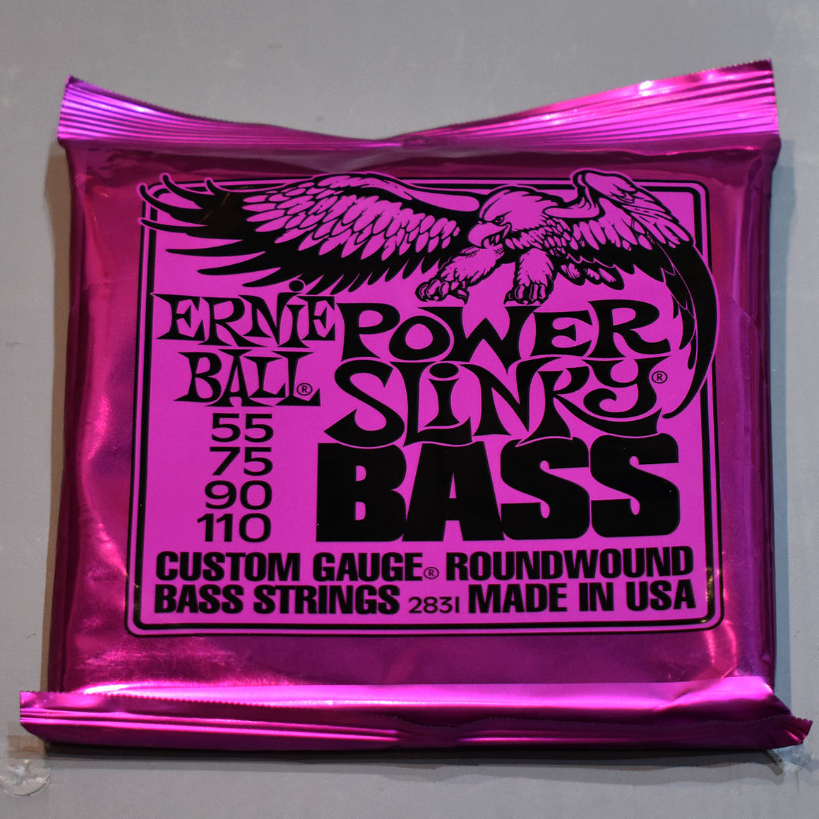Ernie Ball Power Slinky Bass Nickel Wound Electric Bass Strings - 55-110 Gauge