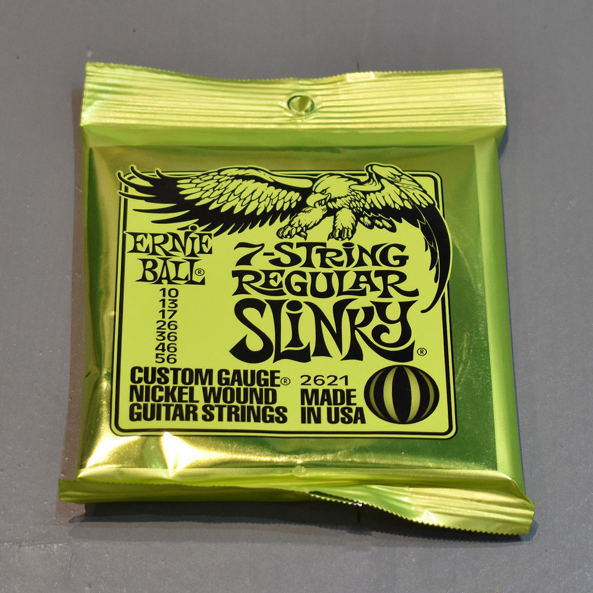 Ernie Ball 7-String Regular Slinky Nickel Wound Electric Guitar Strings - 10-56 Gauge