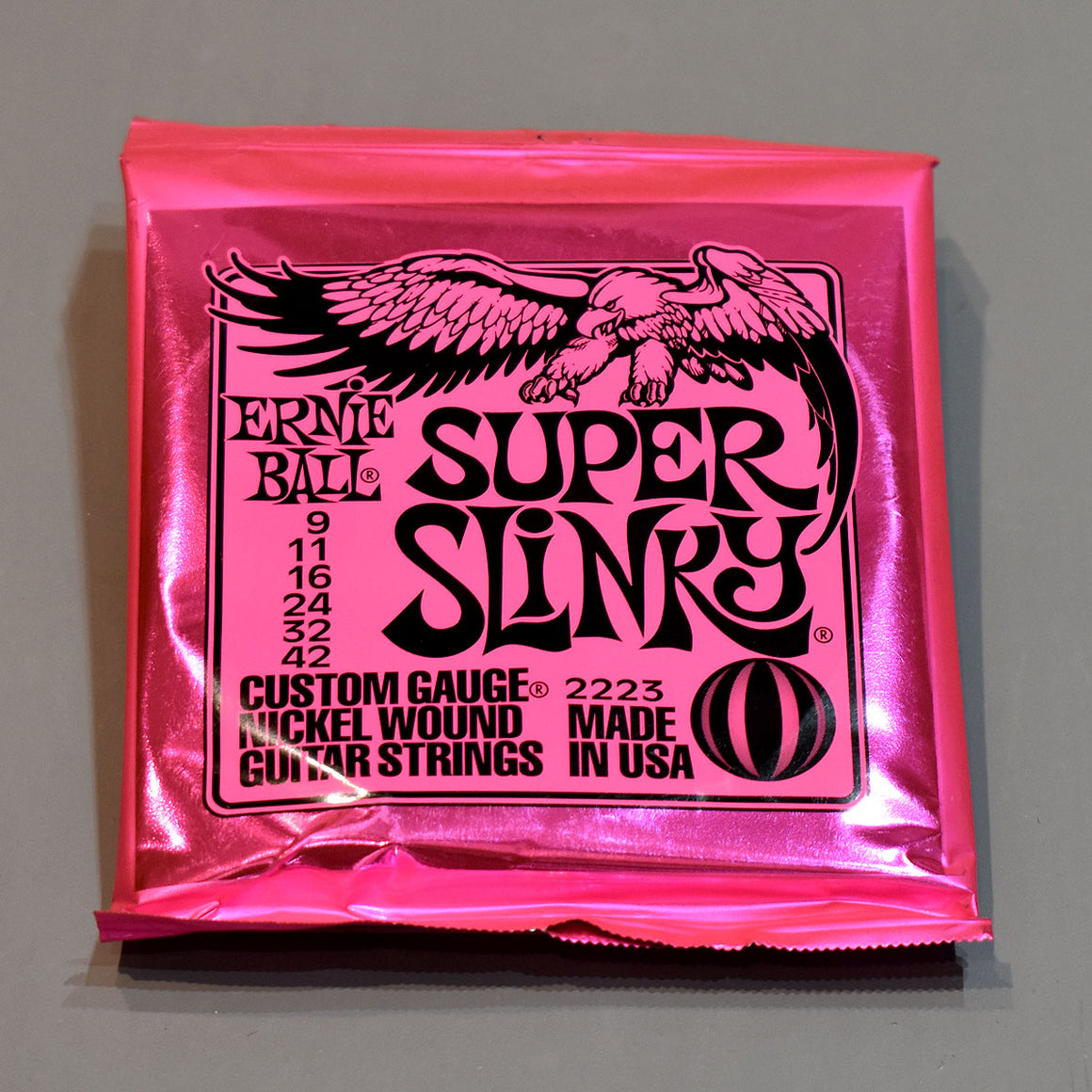 Ernie Ball Super Slinky Nickel Wound Electric Guitar Strings - 9-42 Gauge