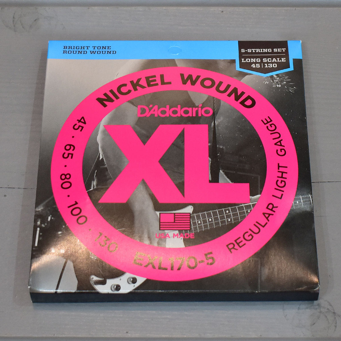 D'Addario Nickel Wound 5 String Bass Strings