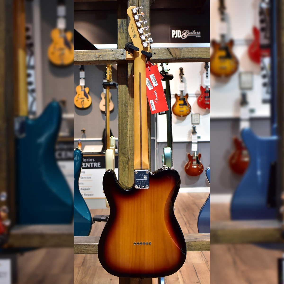 Guitar　3-Tone-Sunburst　Player　Guitar　Fender　Soft　Galleries　Electric　Telecaster　Plus　W/