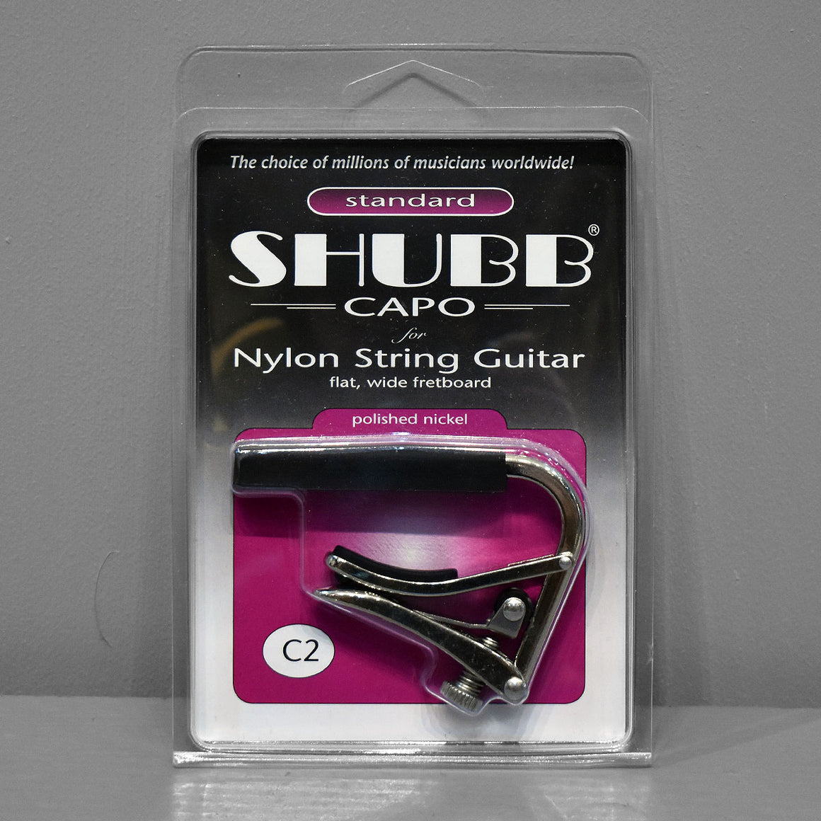 Shubb Capo C2 - Nylon String (Polished Nickel)